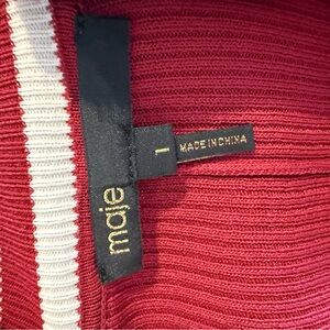 Maje Red and White Dress